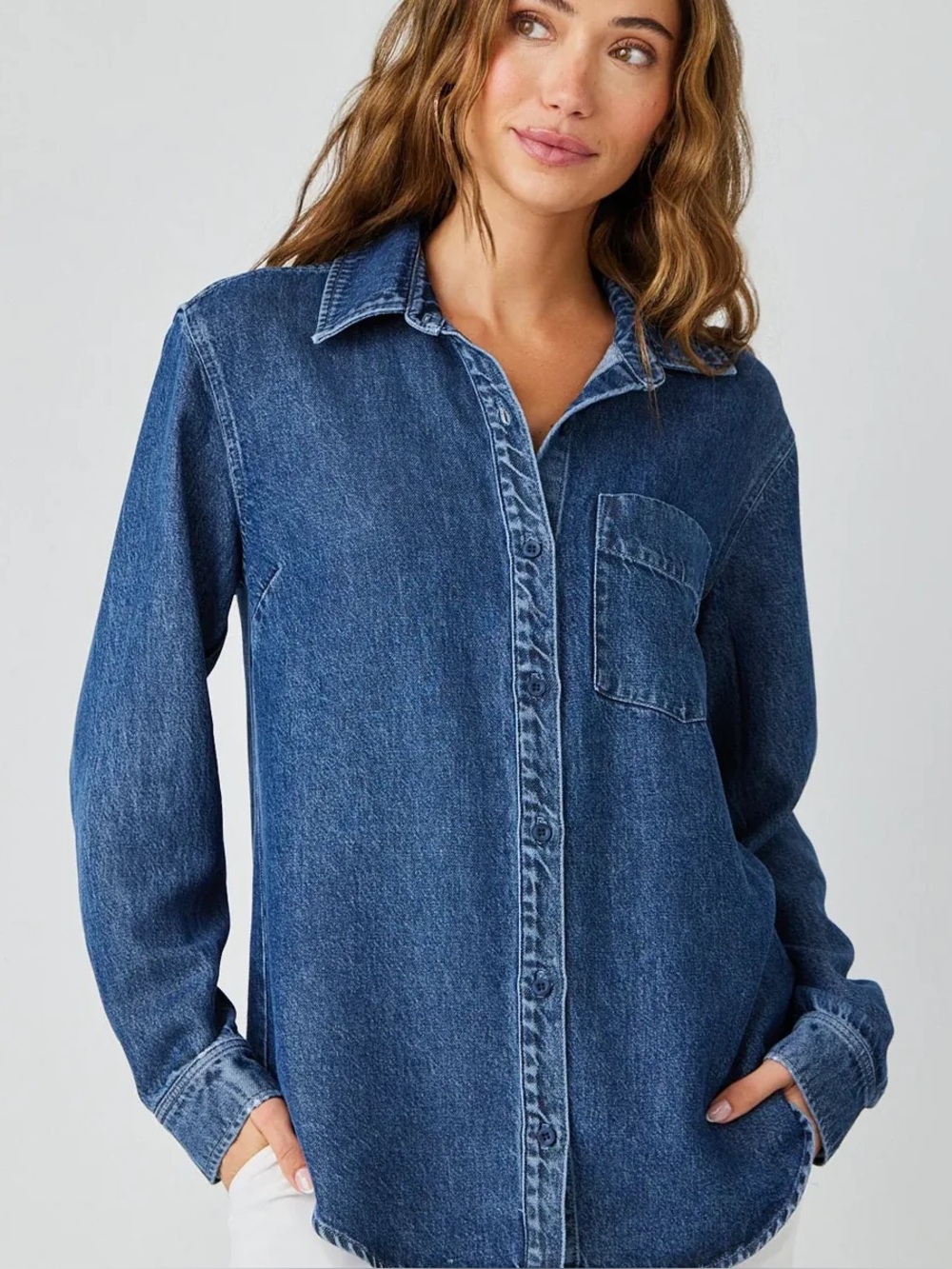 Bella Dahl Indigo Denim Shirt Jacket